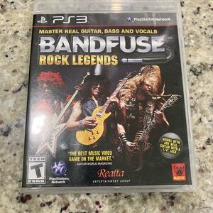 Preowned Bandfuse Rock Legends PS3 game **Cord not included**